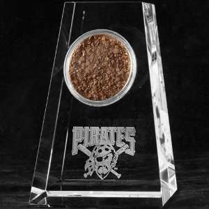   Pirates Tapered Crystal Game Used Dirt Paperweight: Sports & Outdoors