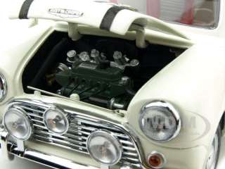  new 1:18 scale diecast car model of Austin MK1 Mini Cooper S White 