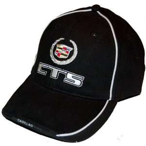    Cadillac CTS Twill / Cotton Black Hat with Crest Logo: Automotive