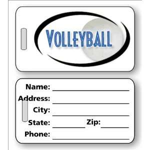  Volleyball Luggage / Bag Tag G02: Sports & Outdoors