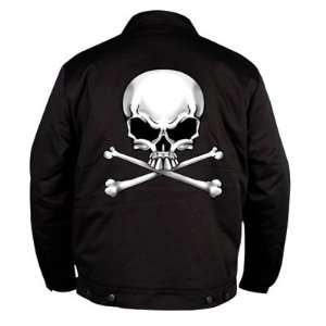  Hot Leathers Skull & Crossbones Mechanics Jacket Large 