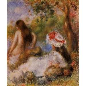 Art, Oil painting reproduction size 24x36 Inch, painting name: Bathers 