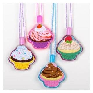 Cupcake Bubble Necklaces   assorted pack of 12 by Rhode Island 