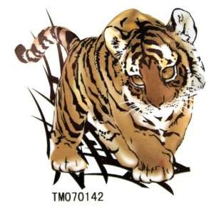   : King Horse Waterproof temporary tattoos tigers male bravery: Beauty