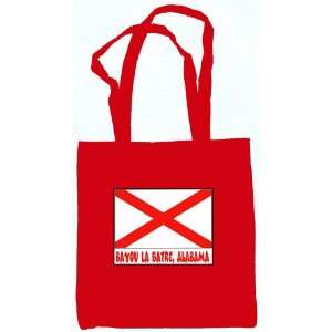  Bayou La Batre Alabama Souvenir Tote Bag Red: Everything 