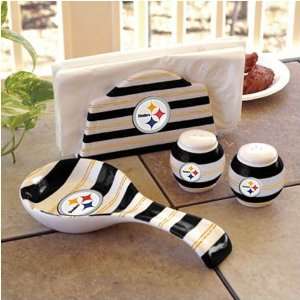  Pittsburgh Steelers Ceramic Three Piece Table Wear: Sports 
