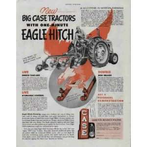 Big CASE Tractors with one minute EAGLE HITCH! .. 1952 CASE Tractor 