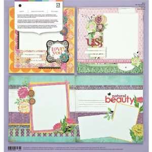  Indie Bloom 12 inchx12 inch Page Kit by Basic Grey: Arts 