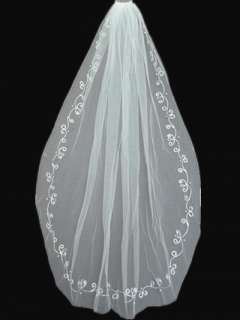 Layer Ivory Color Wedding Veil Bridal Veil Match Wedding Dress 