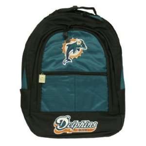  Miami Dolphins Deluxe Backpack   NFL Football: Sports 