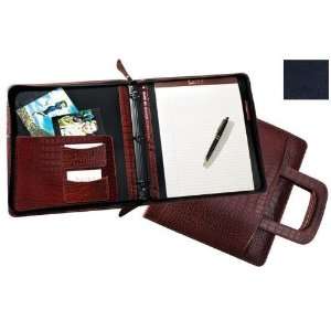   RM 179 NAVY 3 Ring Zipper Binder and Handle   Navy: Office Products