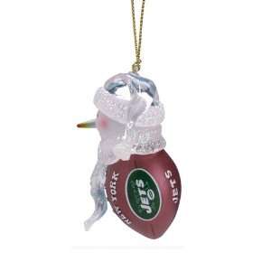   Jets NFL Acrylic Touchdown Snowman Ornament (2.75) Everything Else