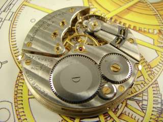 AMAZING ULTRA CLEAN ELGIN FULL MONTGOMERY POCKET WATCH MOVEMENT + DIAL 