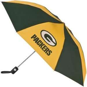  totes Green Bay Packers Small Auto Folding Umbrella  NFL 
