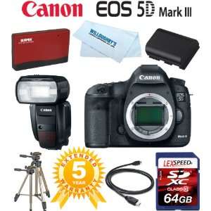 Canon EOS 5D Mark III Digital Camera (Body Only) + Canon 