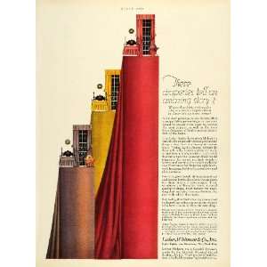  1928 Ad Lesher Whitman Draperies Fabrics Damasks Linens 