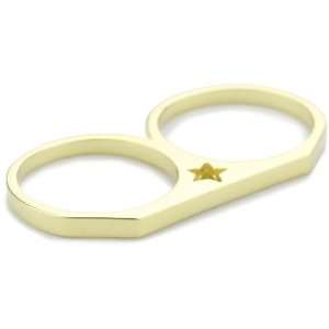  Beyond Rings 2 Finger Ring Star Cutout Gold, Size 7 
