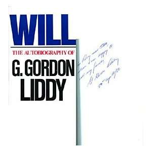   George Gordon Liddy Autographed / Signed Will Book 