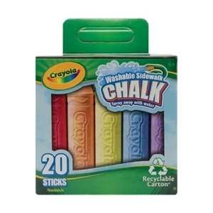  Crayola Sidewalk Chalk 20/Pkg 51 8020; 3 Items/Order 