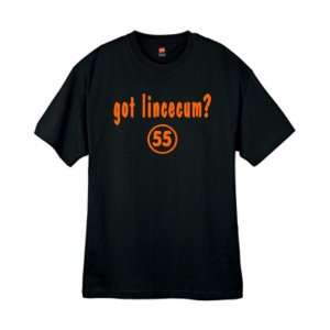 Mens Got Lincecum ? Black T Shirt:  Sports & Outdoors