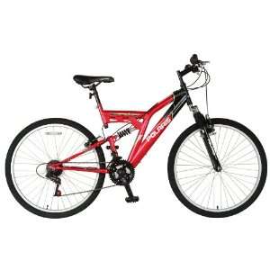  Polaris Scrambler Mountain Bike (Red/Black, 26 X 18 Inch 