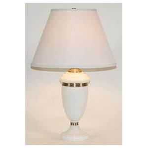  Martha Stewart Designed White Glass Table Lamp: Home 