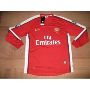  08 09 ARSENAL HOME LONG SLEEVES HOME JERSEY + FREE SHORT 