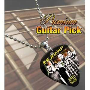  Rise Against 2011 Tour Premium Guitar Pick Necklace 