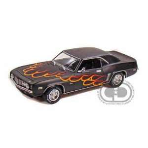  1969 Chevy Camaro Z28 1/24 Black w/Flames Toys & Games