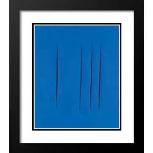 Lucio Fontana Framed and Double Matted Art 33x41 Concetto 
