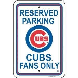  Chicago Cubs 12 x 18 Parking Sign