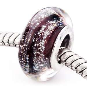   Foil Murano Glass Beads Fits Pandora Charms Bracelet: Pugster: Jewelry