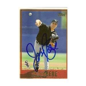  Jason Bere Chicago White Sox Signed 1997 Topps Trading 