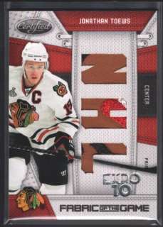JONATHAN TOEWS 2010/11 CERTIFIED 4 COLOR PATCH SP 1/1  