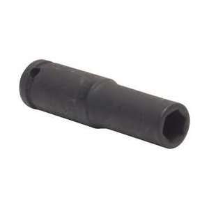 Westward 4LXX3 Impact Socket, 1/4 Dr, 6 Pt, Deep, 5/16 In  