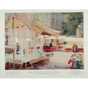   The Lace Market Besancon France   Original Print: Home & Kitchen