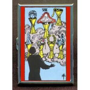  CUPS VII TAROT CARD ID Holder, Cigarette Case or Wallet 