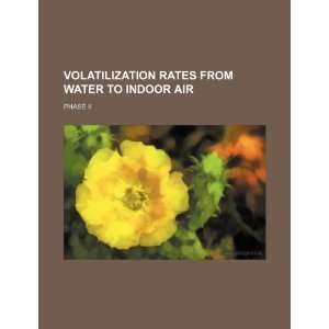  Volatilization rates from water to indoor air: phase II 