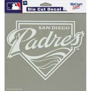   : San Diego Padres   Logo Cut Out Decal MLB Pro Baseball: Automotive