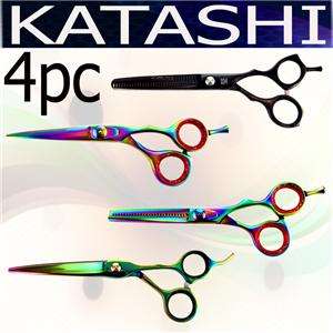   Katashi TITANIUM Hair Cutting Thinning Scissors Barber Thinner Shears