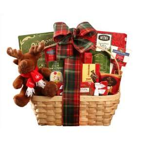 Wine Country Gift Baskets Reindeer and Sweets Gift Box, 3 Pound 