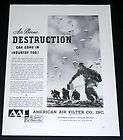 1942 OLD WWII MAGAZINE PRINT AD, AAF NAZI PARATROOPER A