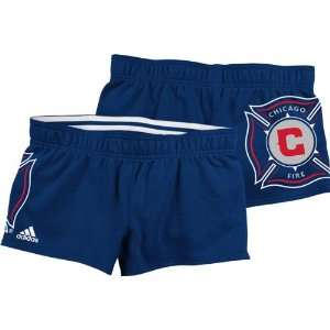   Fire Womens adidas Navy Cheeky Rollover Shorts: Sports & Outdoors