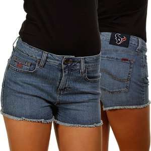 NFL Houston Texans Ladies Tight End Jean Shorts: Sports 