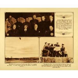  1920 Rotogravure WWI War Industry Leaders Pershing Baker 