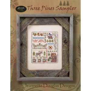  3 Pines Sampler   Cross Stitch Pattern: Arts, Crafts 