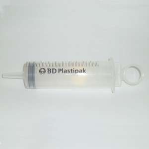 BD PLASTIPAK SYRINGE 100ML LUER STERILE LATEX FREE X 3  