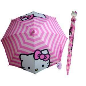  Hello Kitty Stripes Kid Sized Umbrella Toys & Games