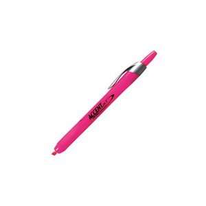   Accent Retractable Highlighter fluorescent pink: Home & Kitchen