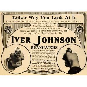  1904 Ad Iver Johnsons Arms & Cycle Works Revolvers Gun 